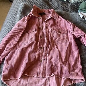 Forever 21 Pink Cord Jacket